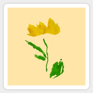 Dainty Yellow Flower Sticker